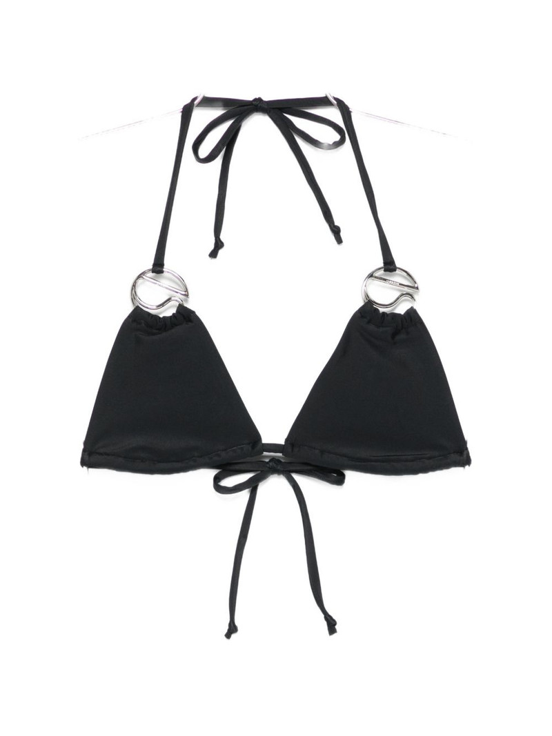logo-appliqué bikini top 1