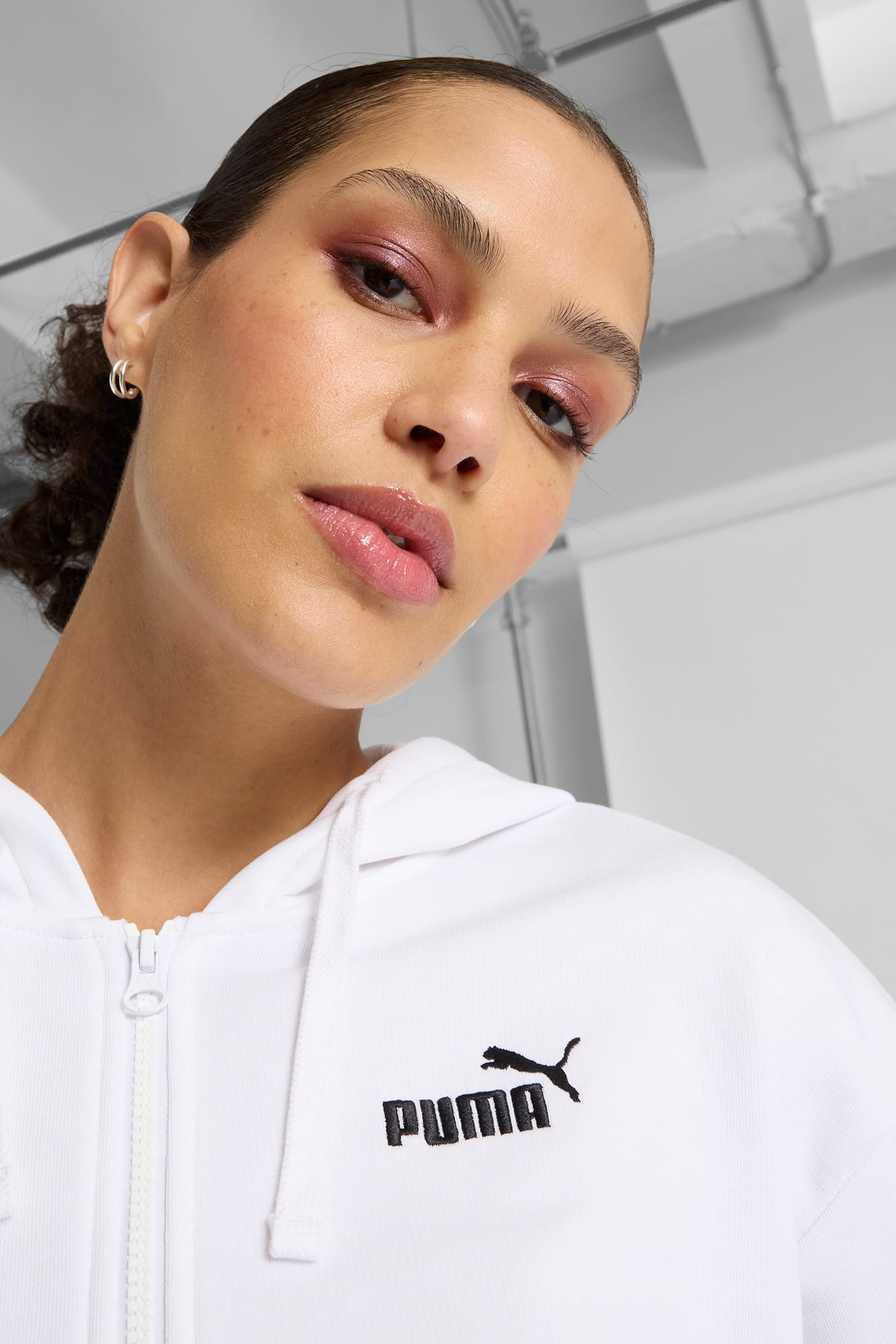 Essentials Small No. 1 Logo French Terry Women's Comfort Full-Zip Hoodie - 4