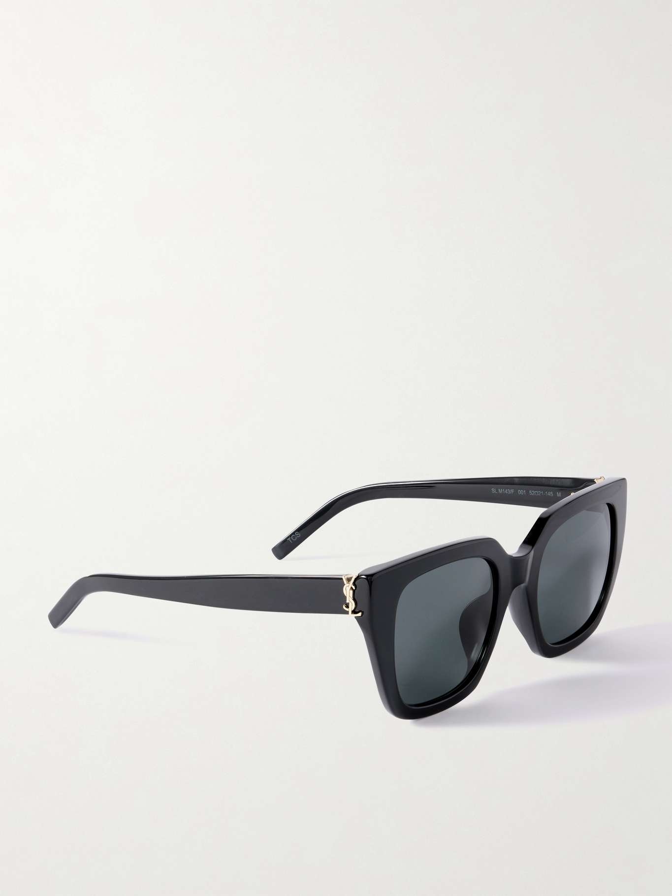 Oversized cat-eye acetate sunglasses Black - 3