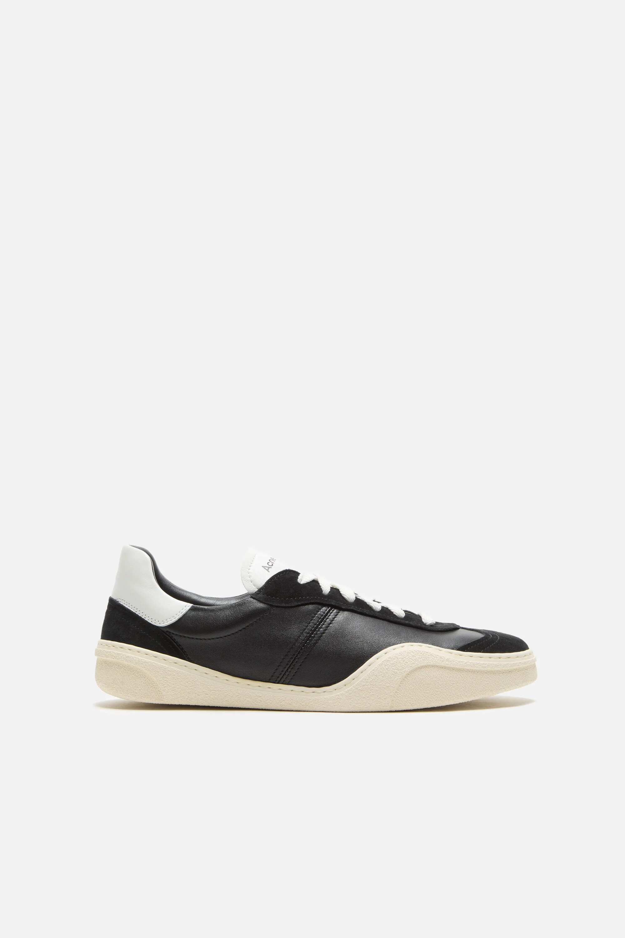 Leather sneakers - Black/white - 1