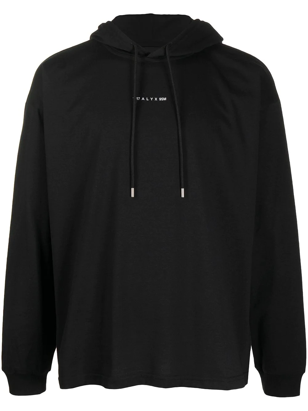 logo-print drawstring hoodie - 1