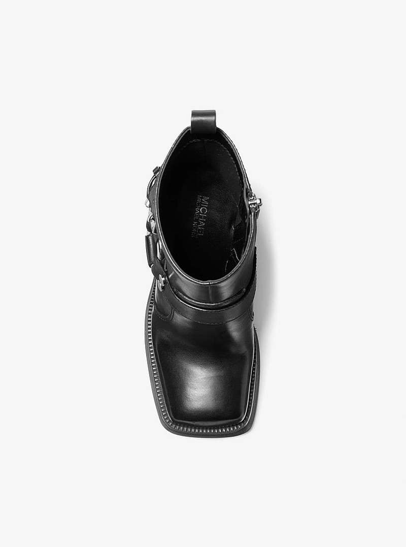 Crosby Leather Platform Moto Boot 5