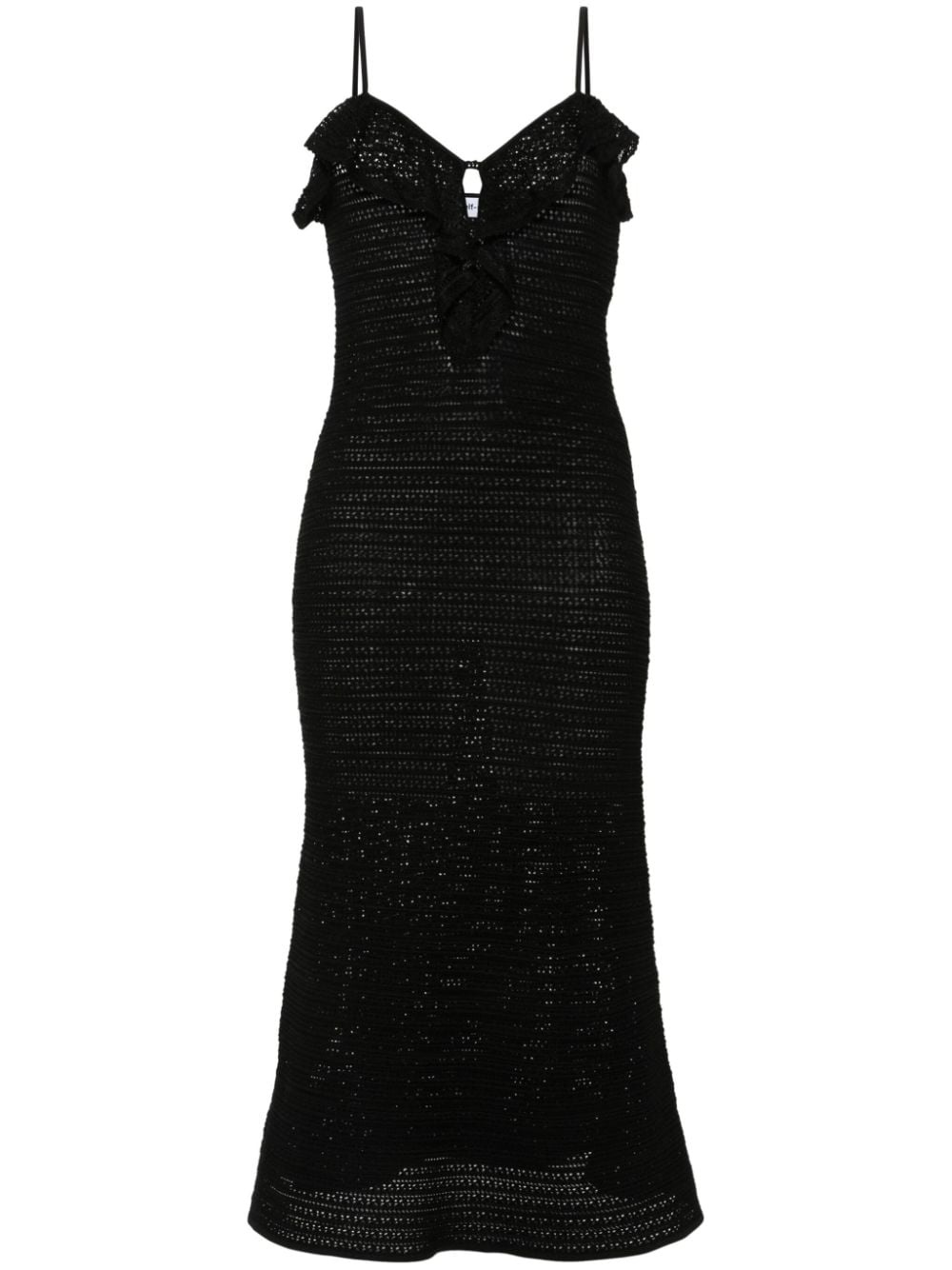 crochet midi dress - 1