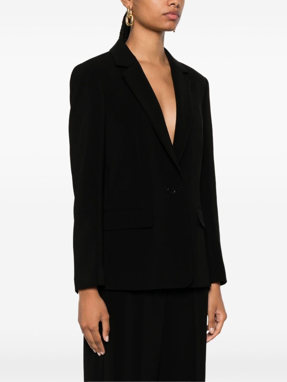 crepe blazer - 3