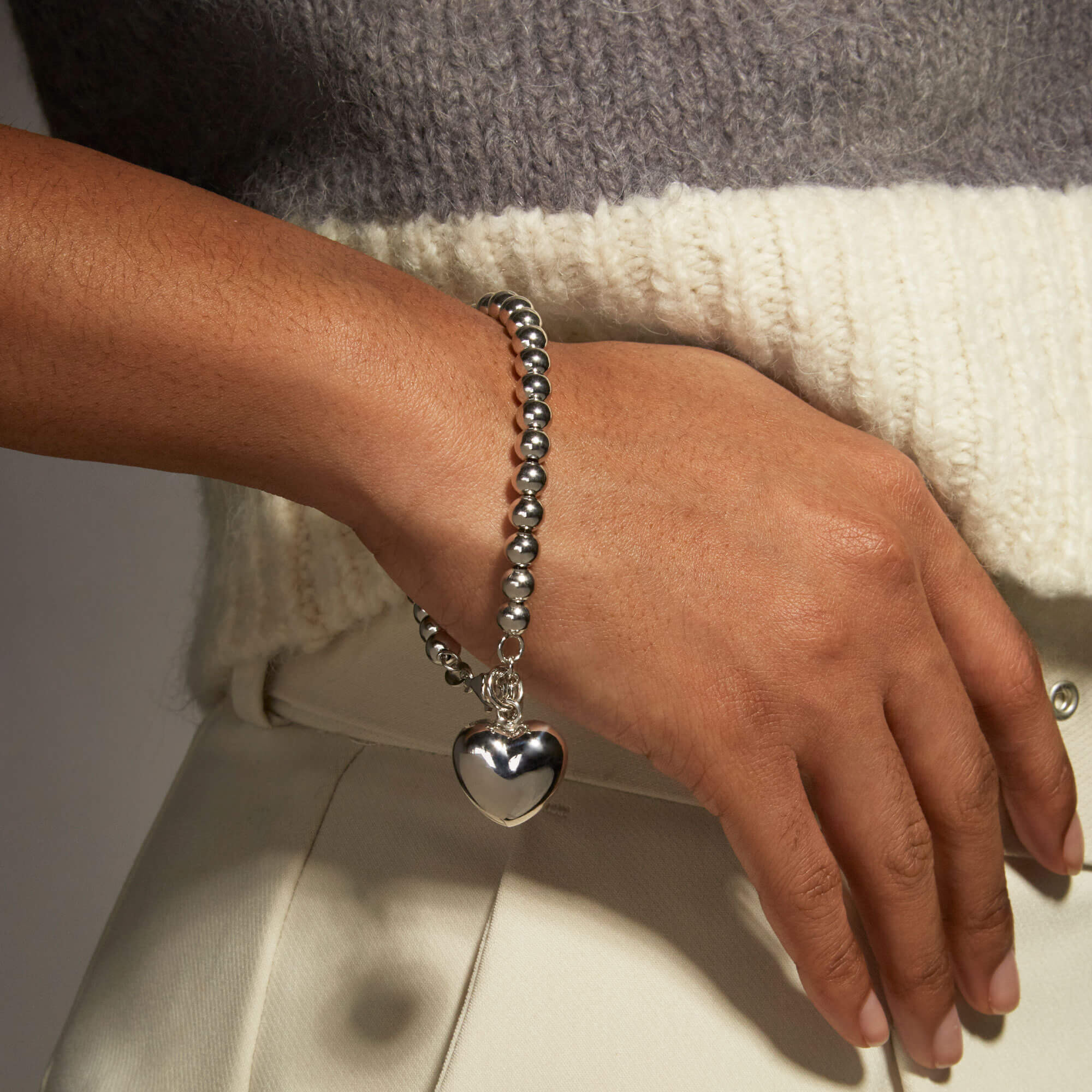 Big Hearted Puffed Bracelet - 2