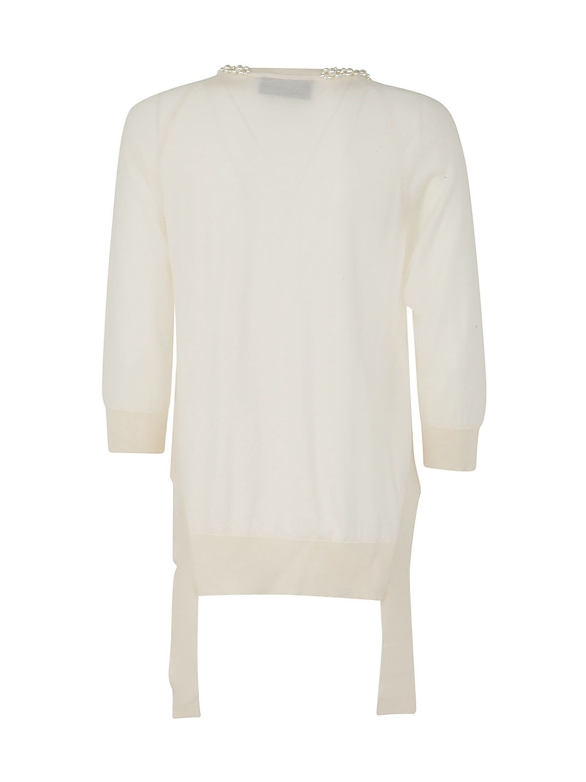 LONG SLEEVE JUMPER WITH CUT OUT SIDES, TAILS & EMB - 2