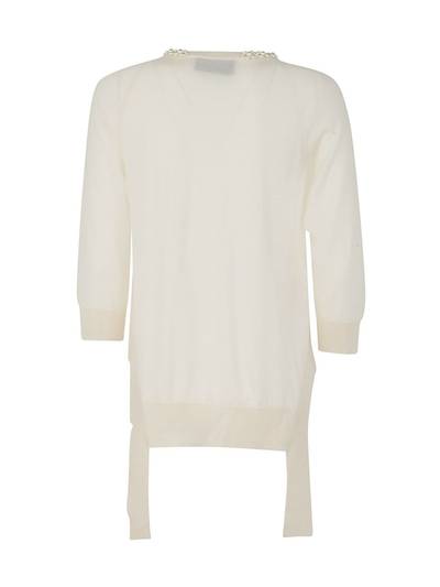 Simone Rocha LONG SLEEVE JUMPER WITH CUT OUT SIDES, TAILS & EMB outlook