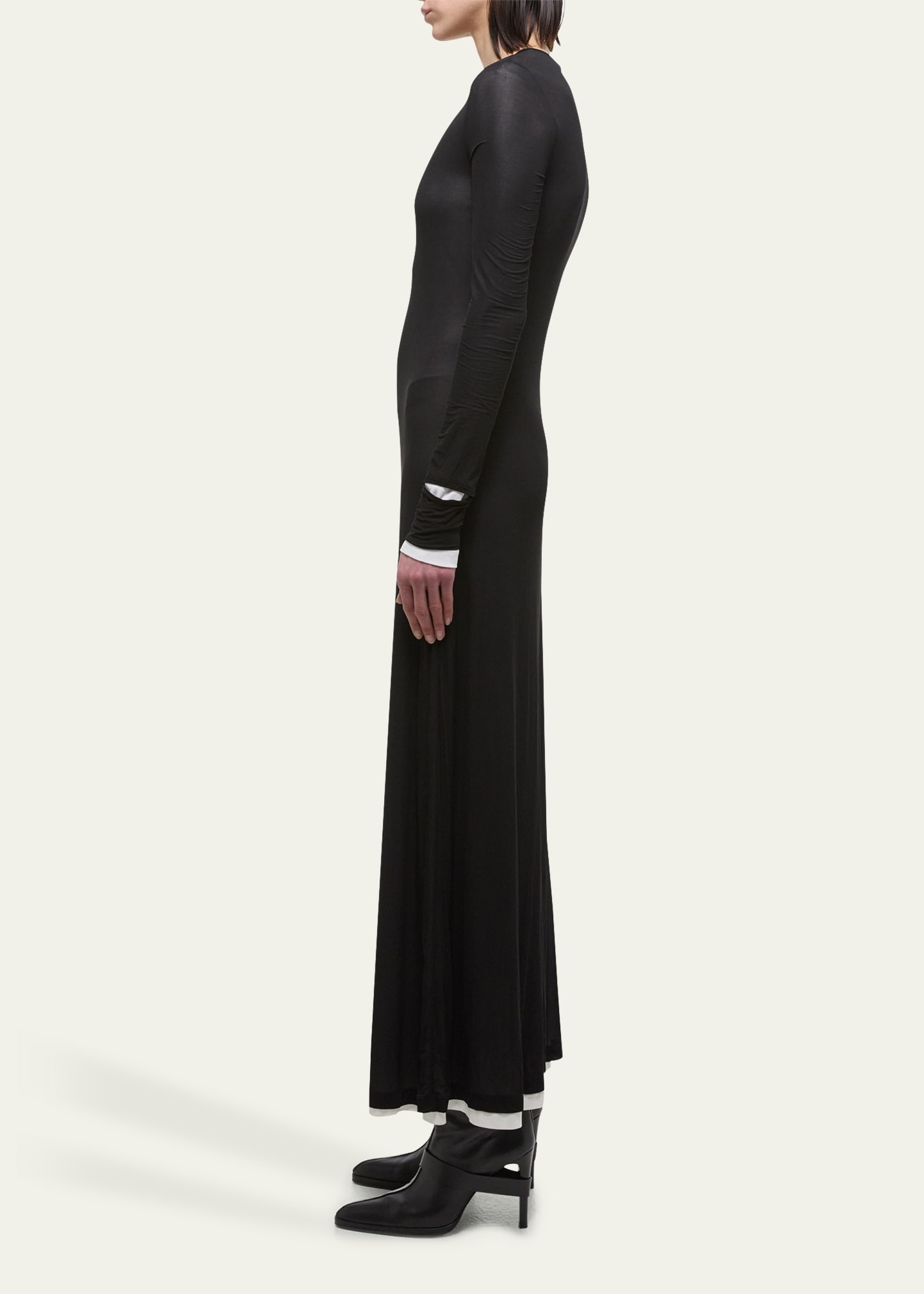 Double-Layer Maxi Dress - 4