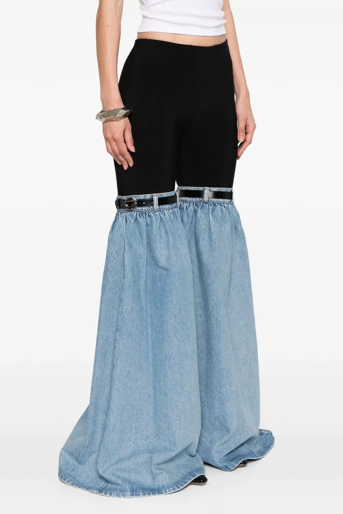 'Hybrid Denim Flare' pants - 2
