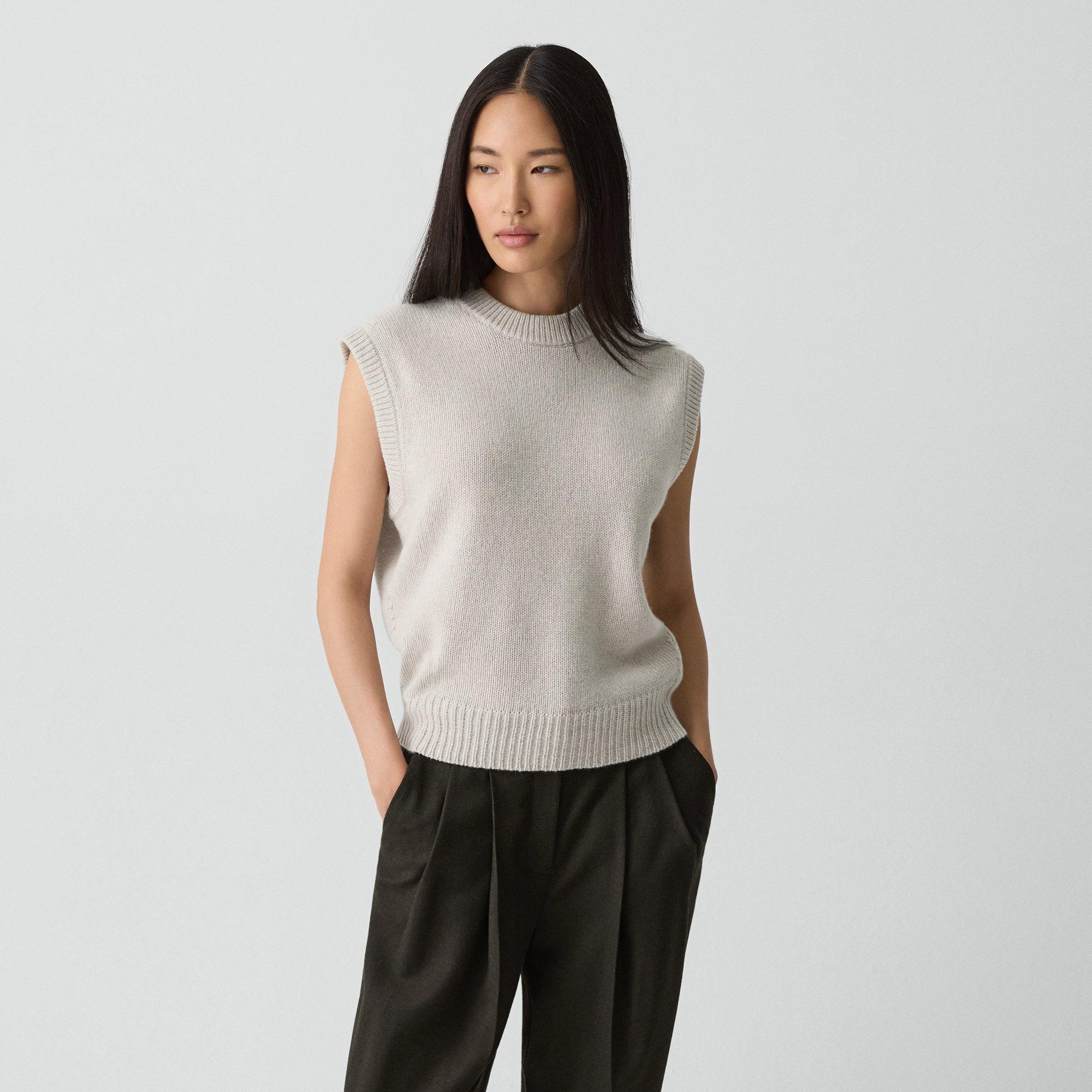 Relaxed Vest in Recycled Cashmere - 2