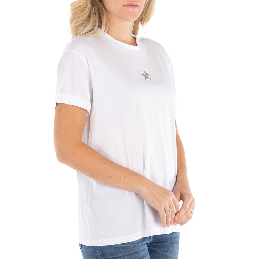 Stella Mccartney Mini Star Crystal Embroidered T-Shirt - 5