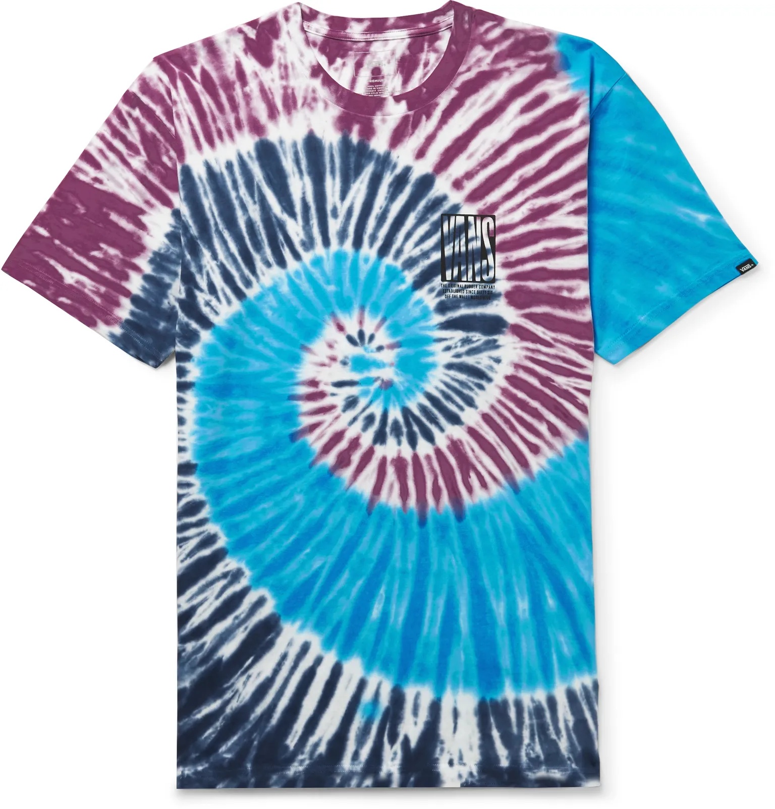 Logo-Print Tie-Dyed Cotton-Jersey T-Shirt - 1