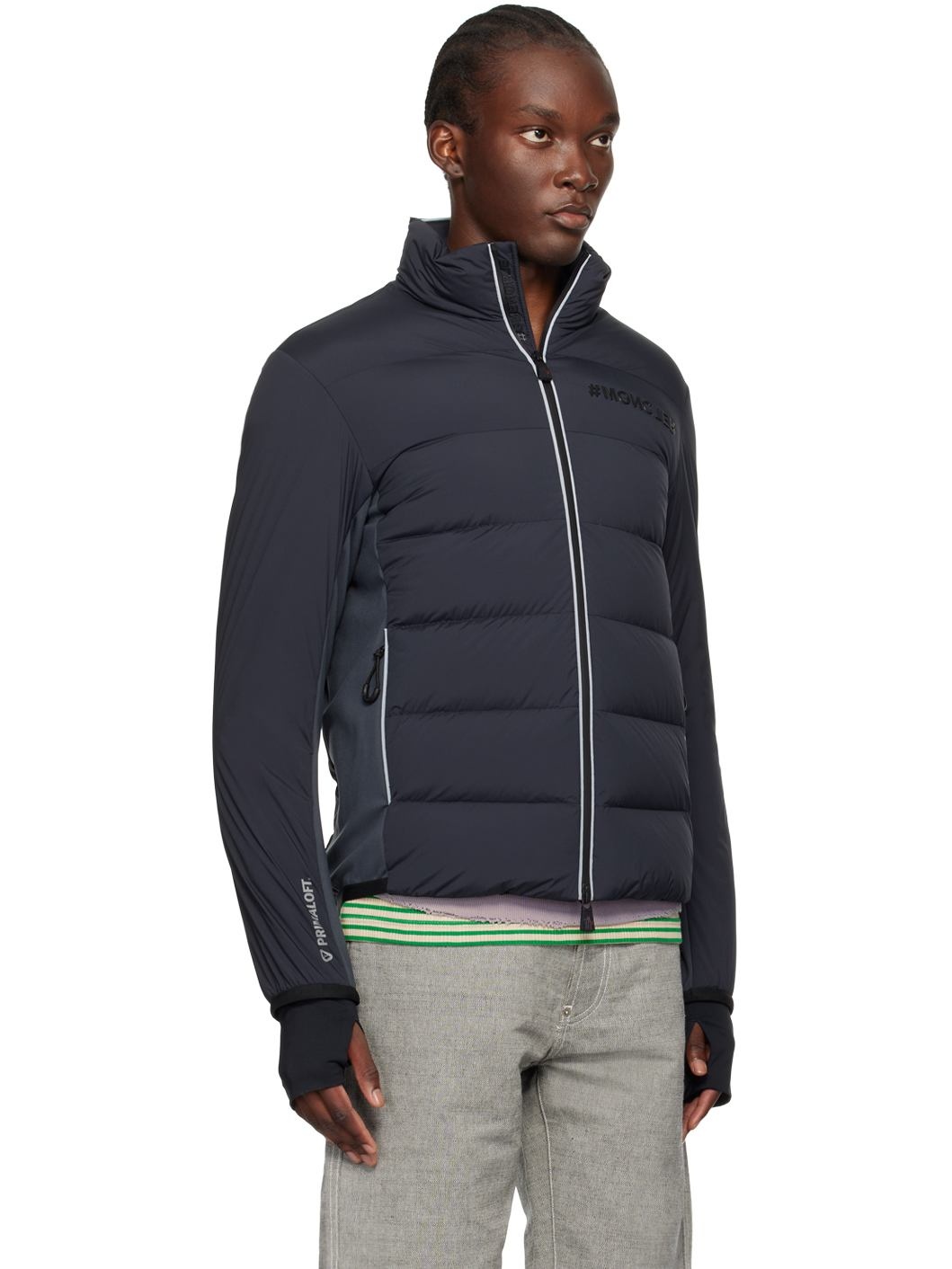 Gray Pocol Mid Layer Down Jacket - 2