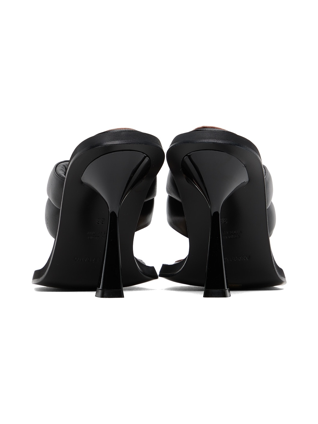 Black Padded Sandals - 2