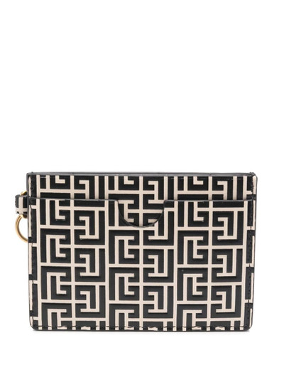 Balmain graphic-print purse outlook