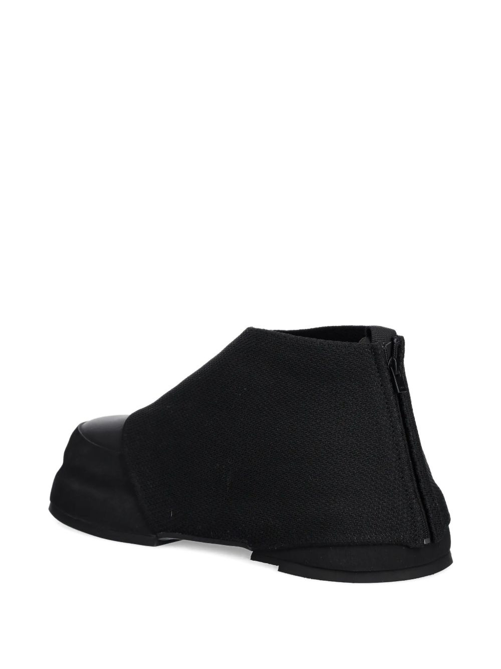 zip-detail knitted boots - 2
