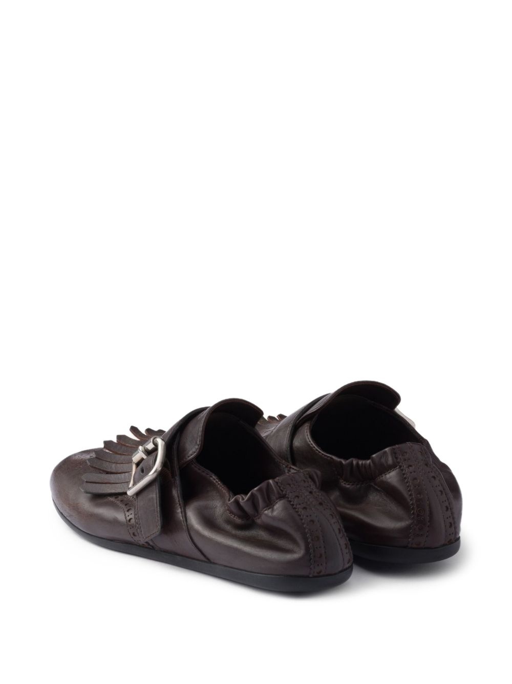 fringed buckle shoes - 2