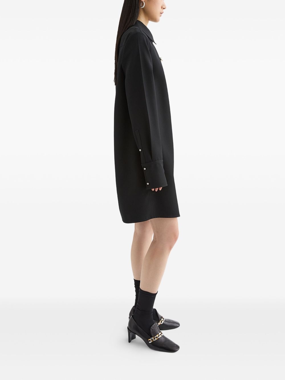 wool polo dress - 3
