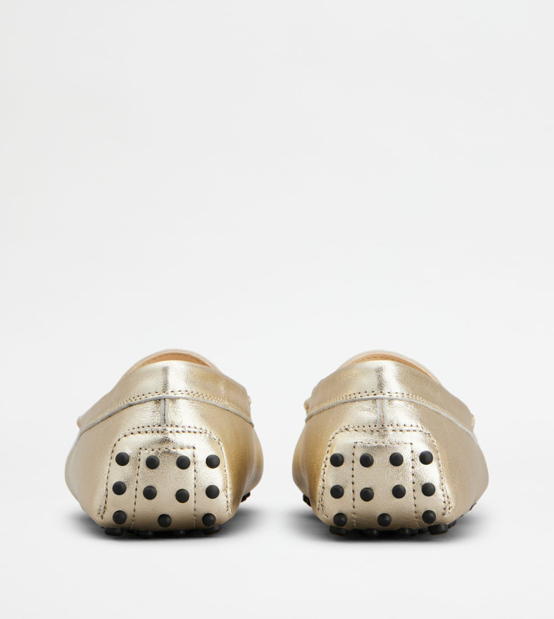 Tod's GOMMINO DRIVING SHOES IN LEATHER - GOLD outlook