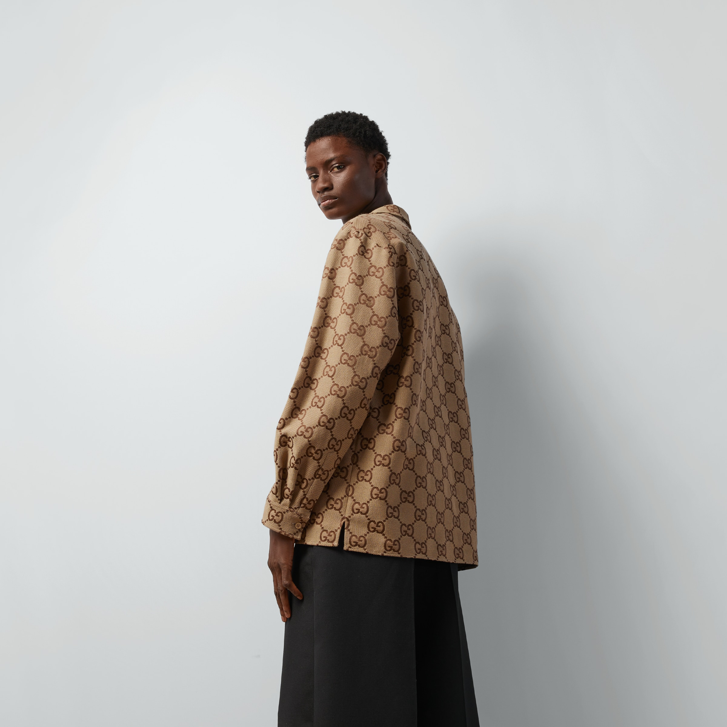Maxi GG canvas shirt - 6