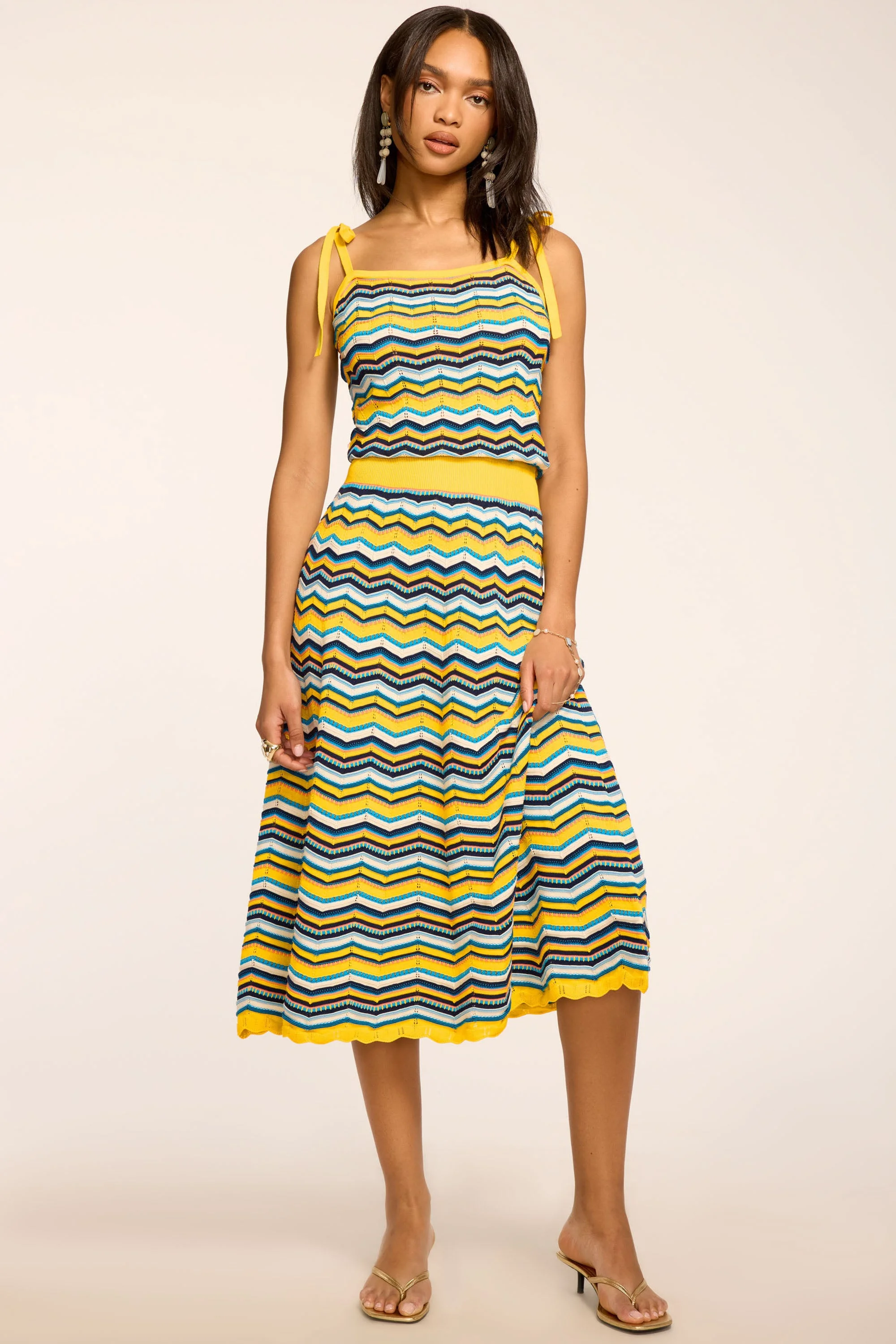 Cali Printed Midi Dress - 1