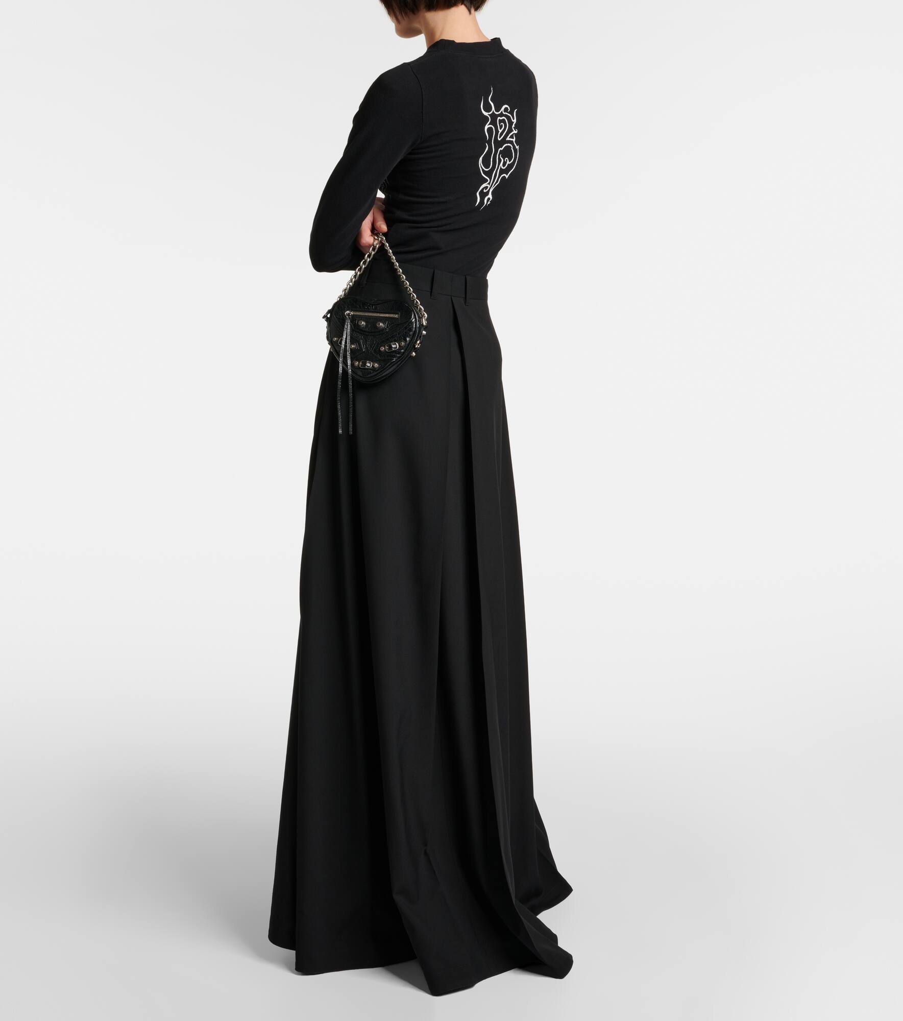 Hybrid wool skirt with pants - 3