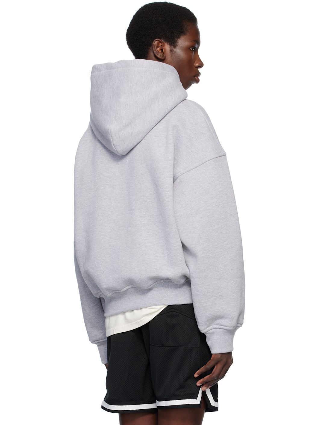 Gray 'Rhude French Riviera' Patch Hoodie - 3