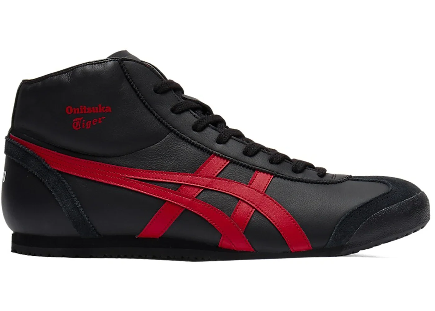 Onitsuka Tiger Mexico Mid Runner Black Classic Red - 1