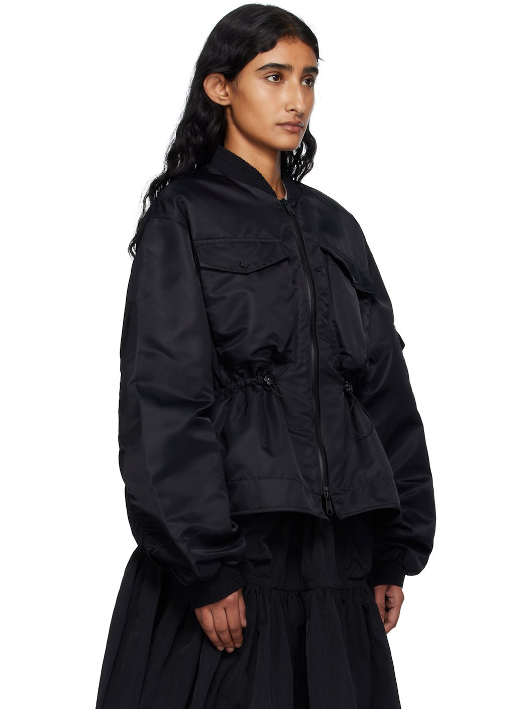 Black Birdie Bomber Jacket - 2