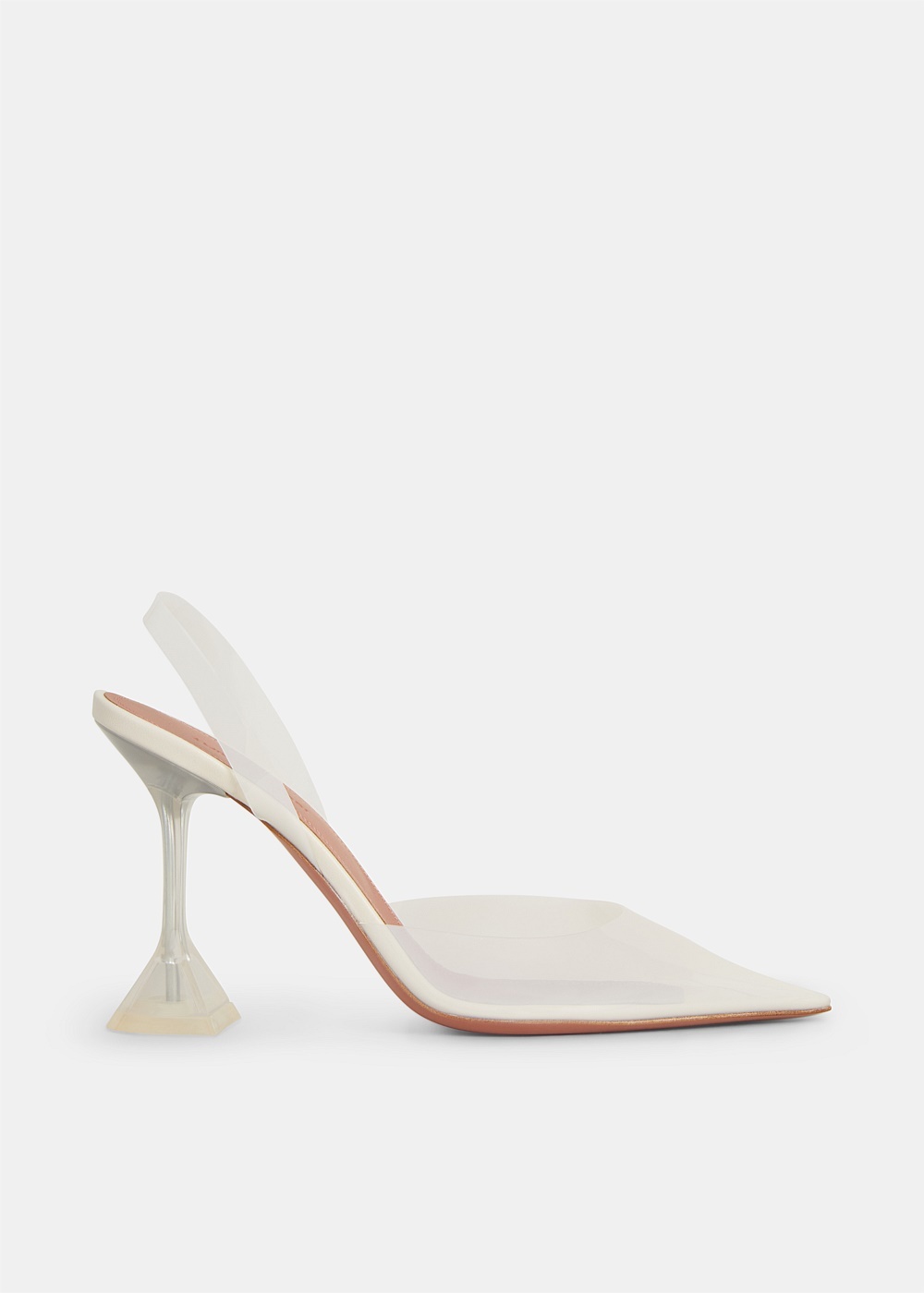 Almond PVC Holli Slingback Heels - 1