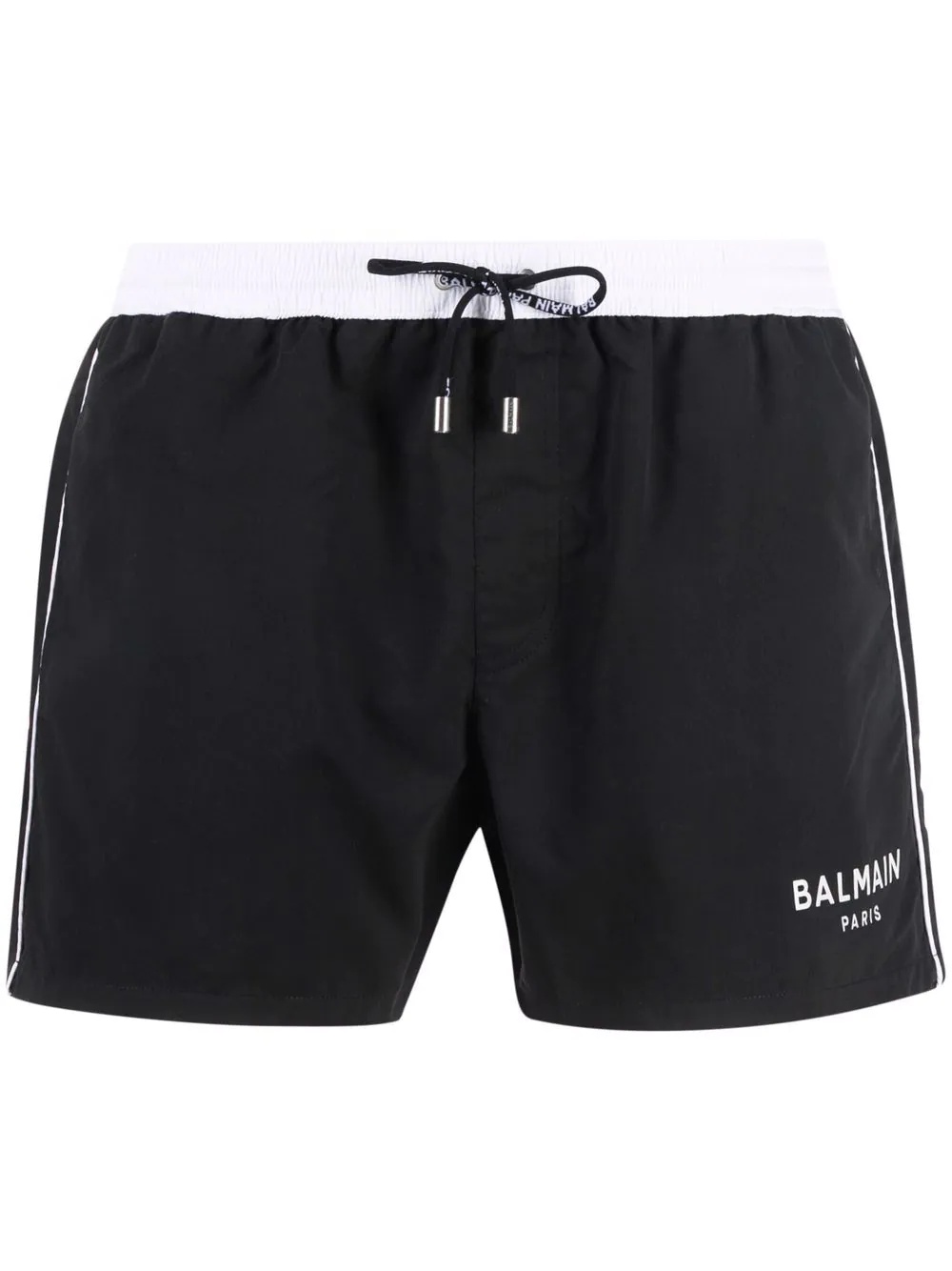 contrast waistband swimming shorts - 1