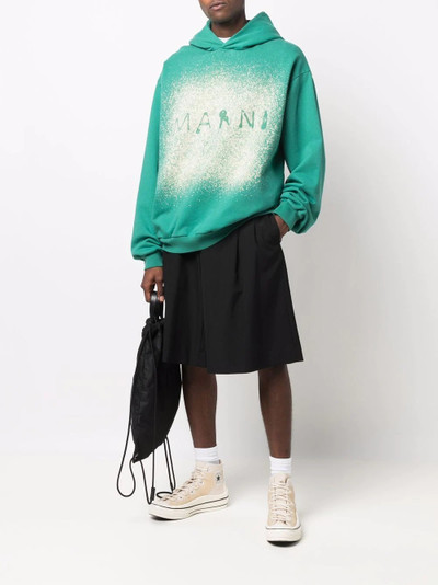 Marni Found Objects logo-print hoodie outlook