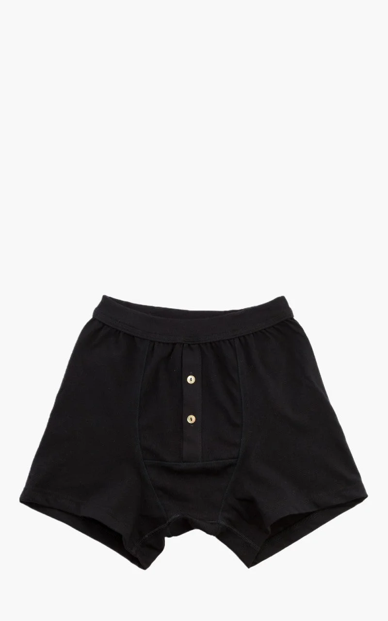 MERZ B. SCHWANEN 255 BUTTON FACING UNDERPANTS BLACK - 1
