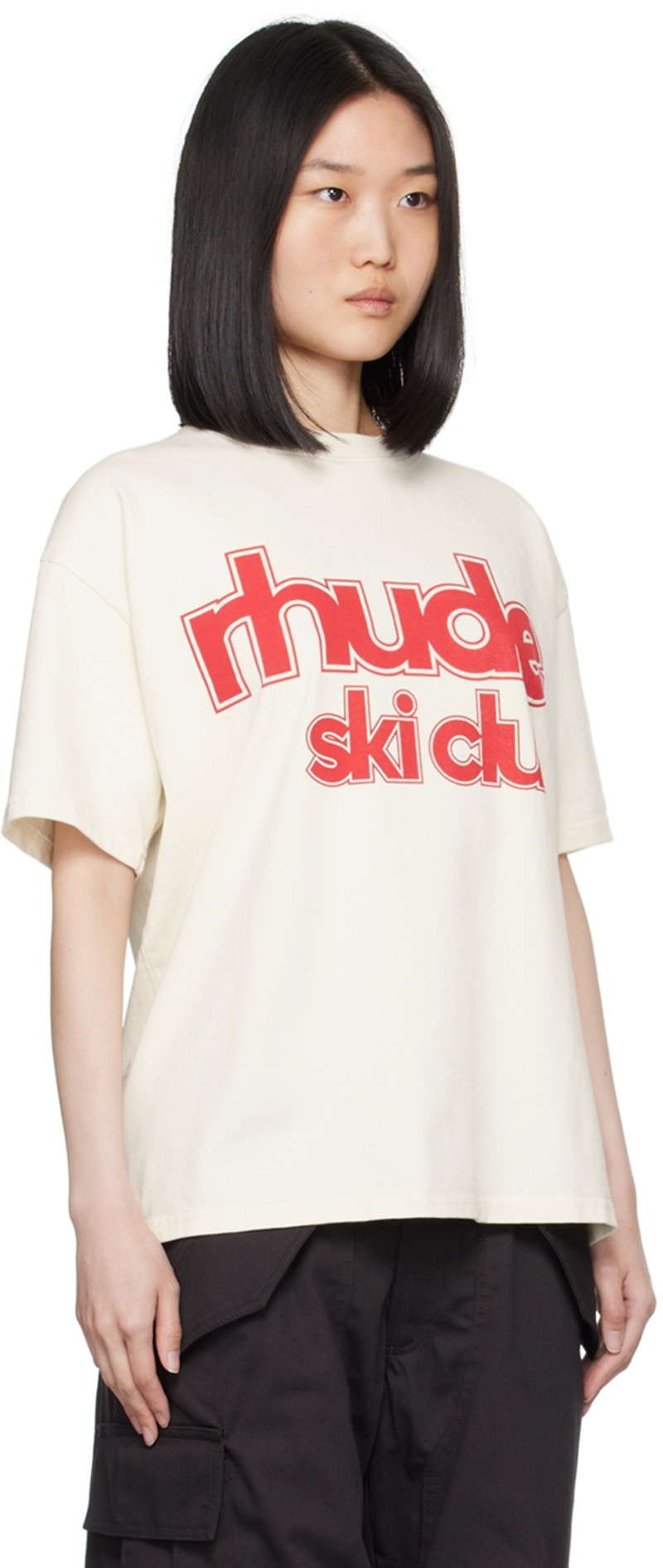 Rhude Off-White 'Rhude Ski Club' T-Shirt outlook