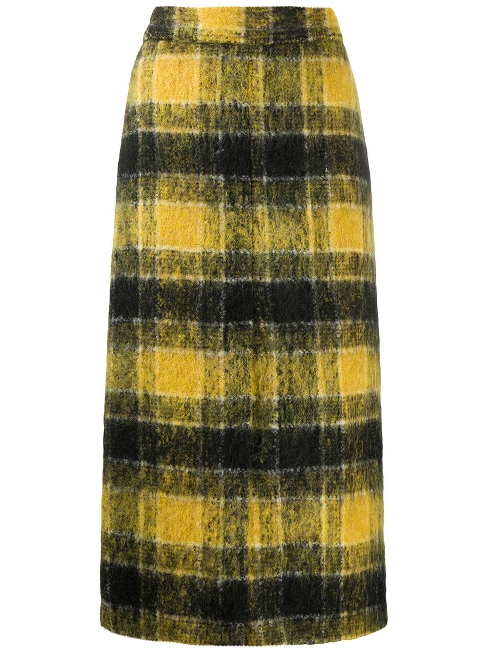 checked tweed skirt - 1