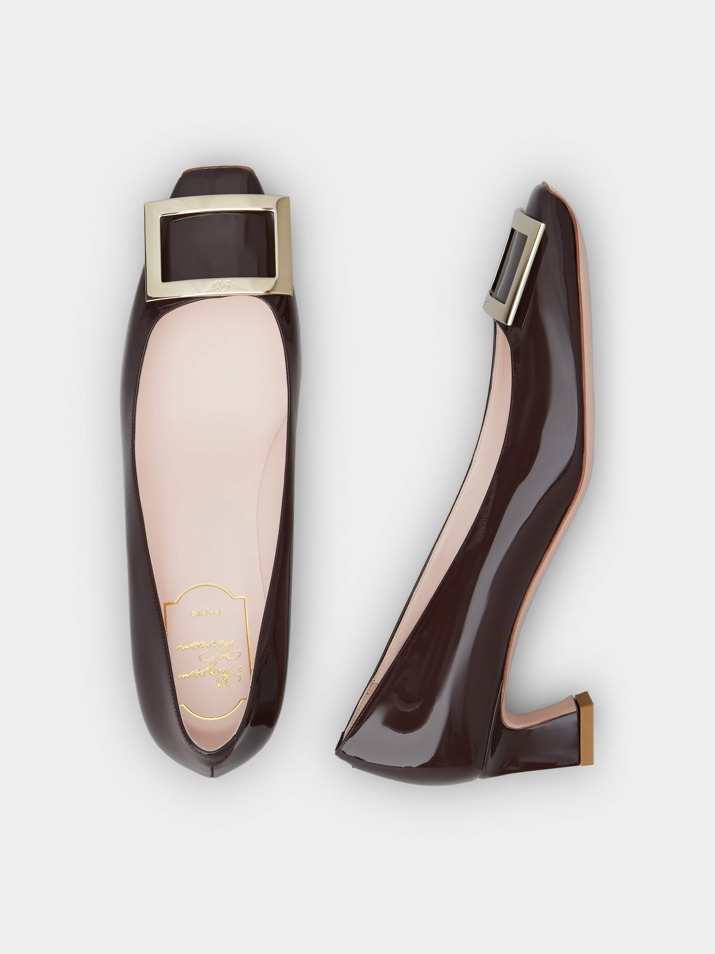 Trompette Metal Buckle Pumps in Patent Leather - 4