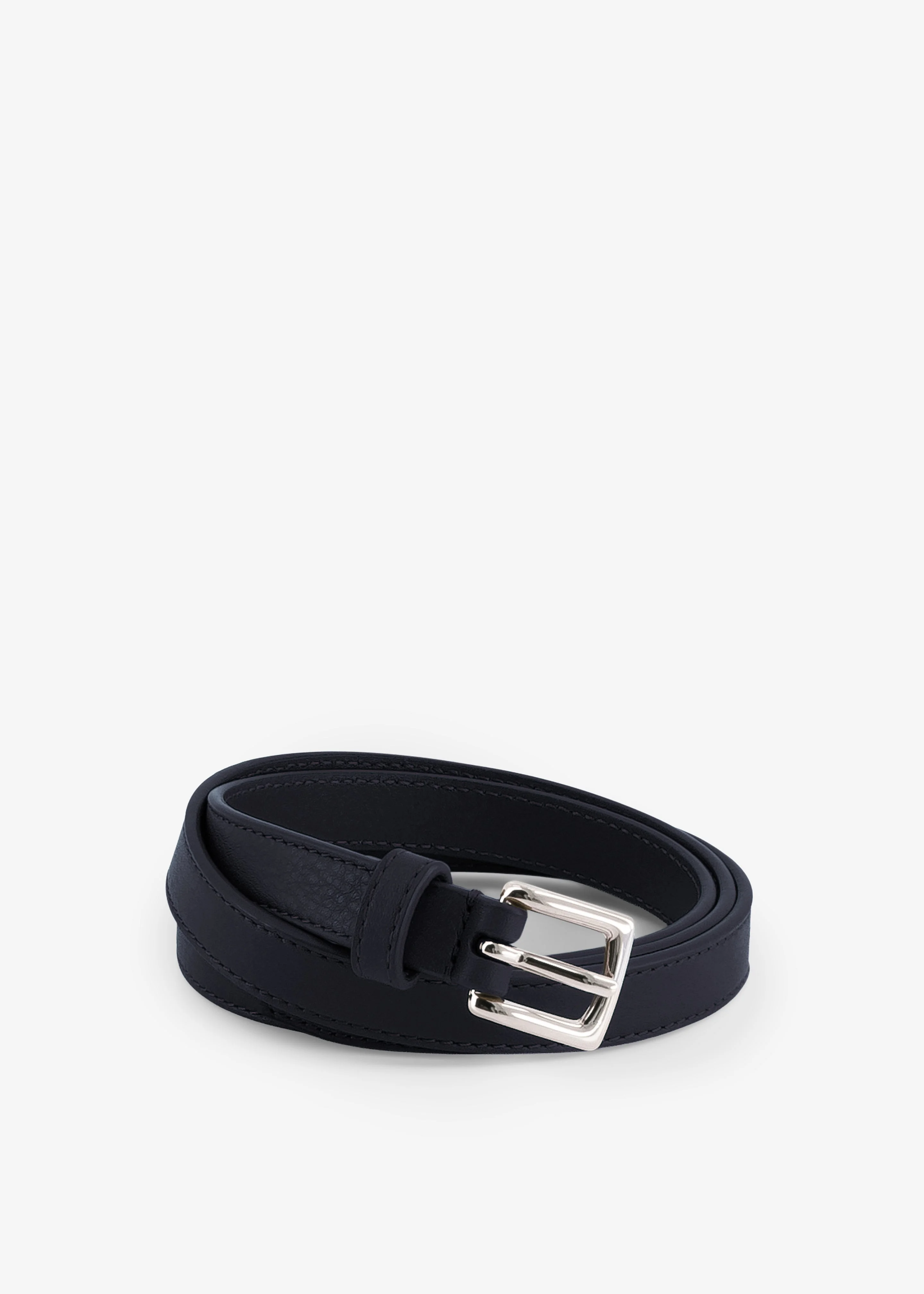 Jessie Leather Belt - Dark Navy - 1