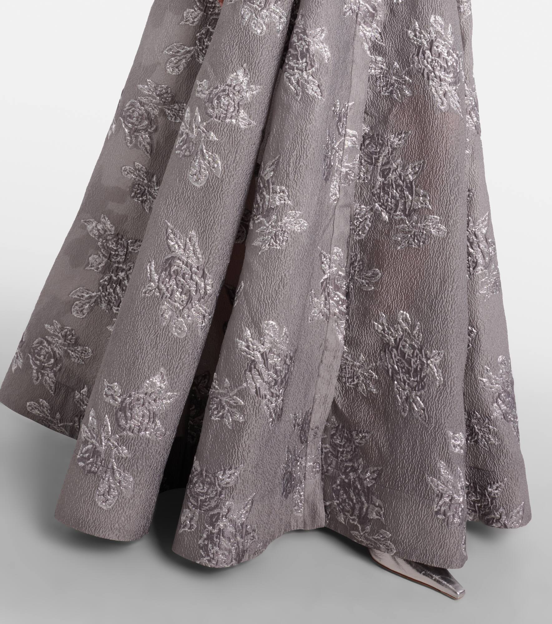 Ruth embellished belted brocade gown - 6