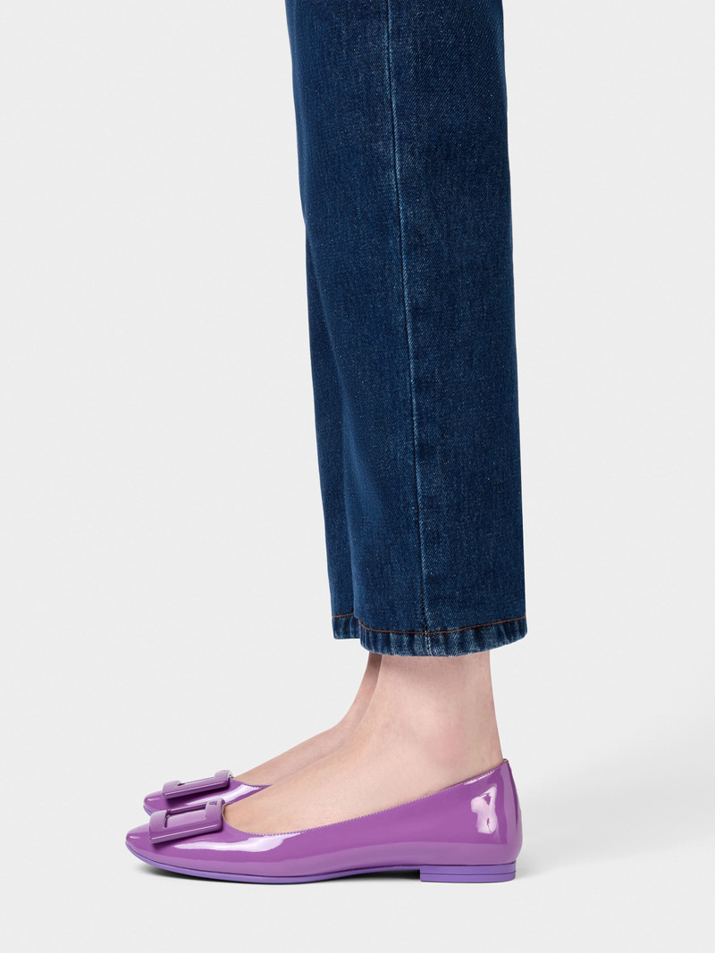 Roger Vivier U Look Ballerinas in patent leather outlook