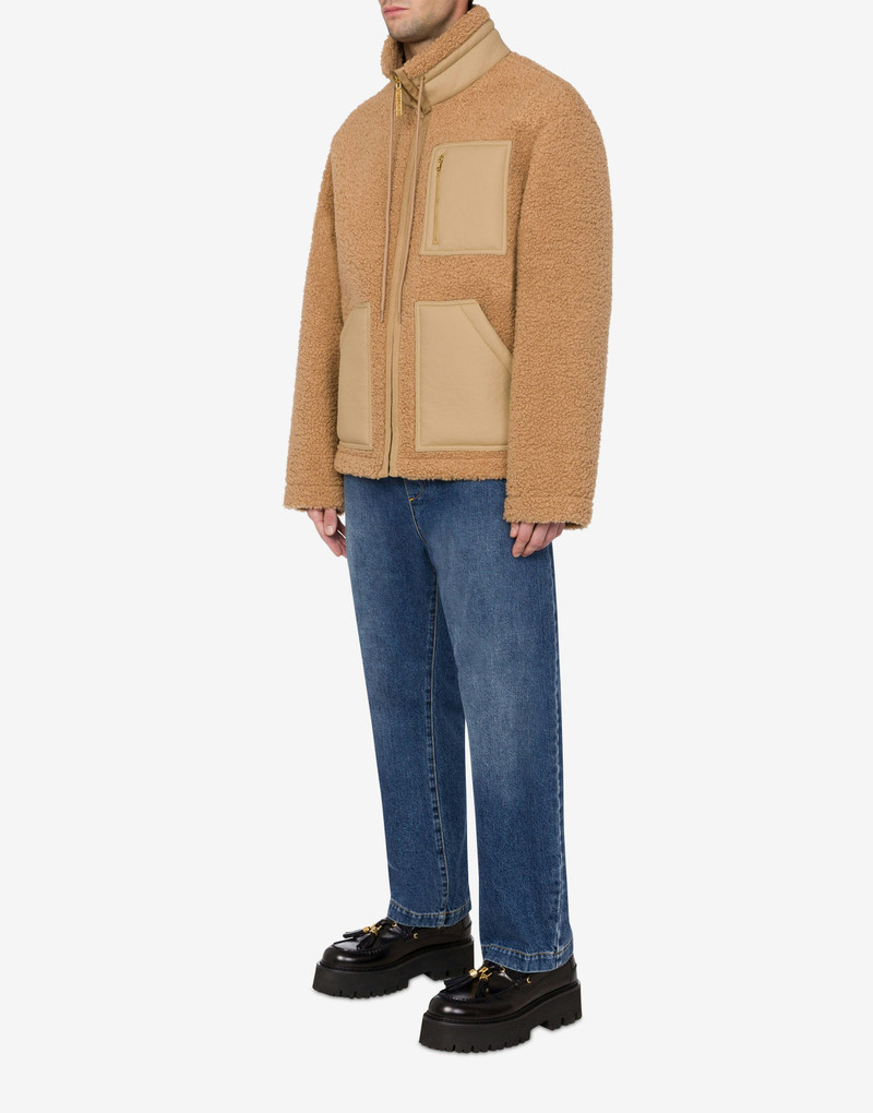 Moschino SOFT FABRIC JACKET WITH ZIP outlook