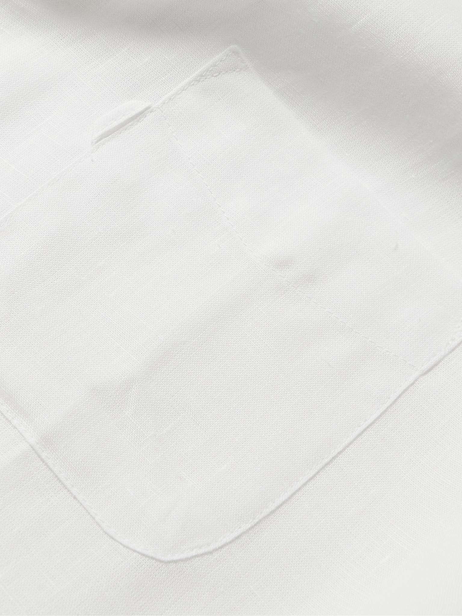 Monaco Camp-Collar Linen Shirt - 3