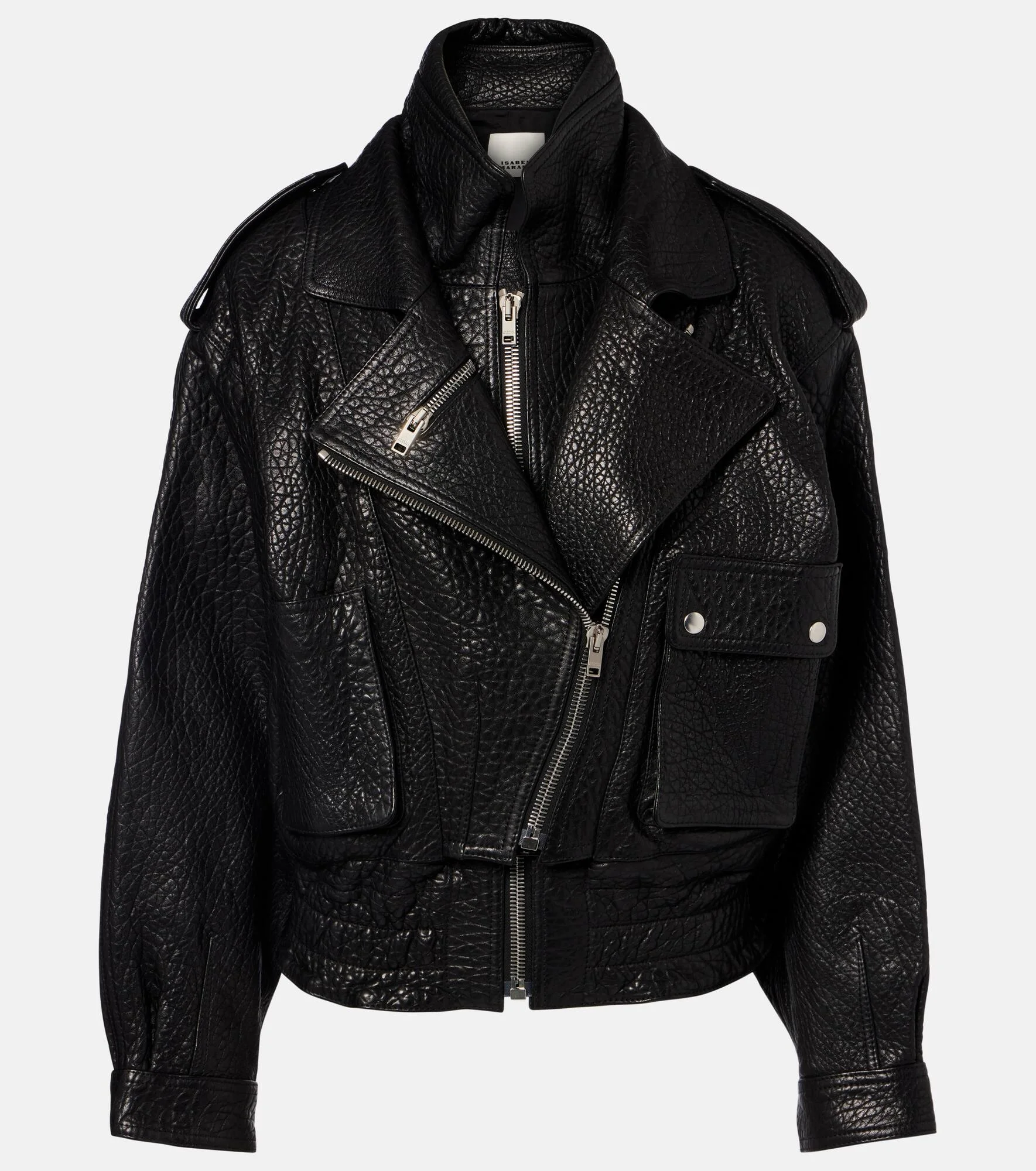Aneli leather biker jacket - 1