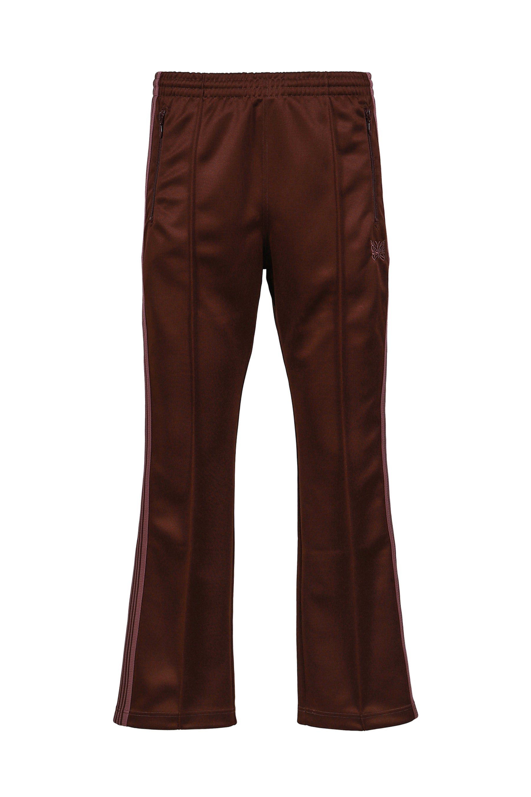 BOOT-CUT TRACK PANT - POLY SMOOTH / BRW - 7