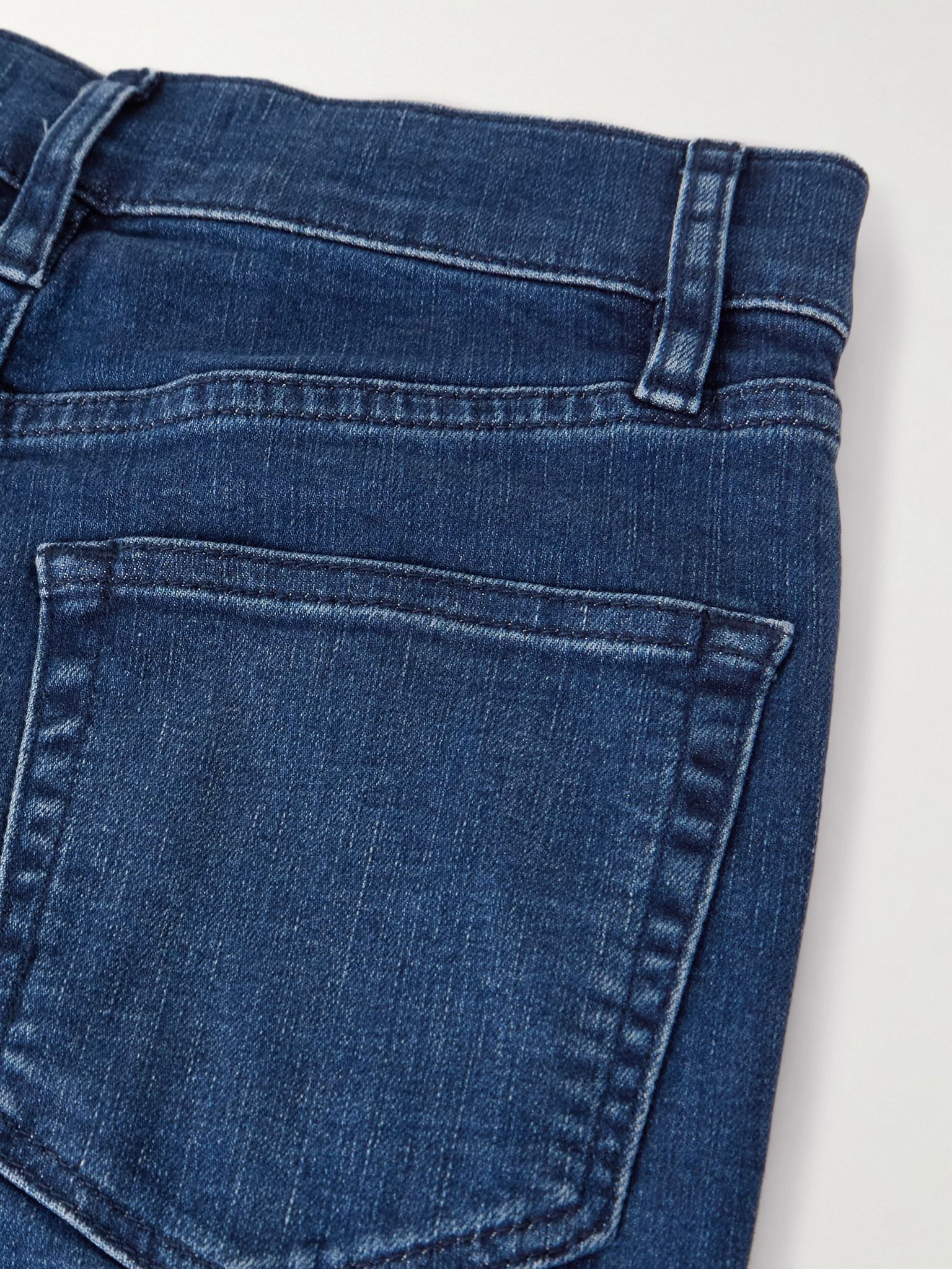 Le Slim Palazzo mid-rise straight-leg jeans Dark denim - 6