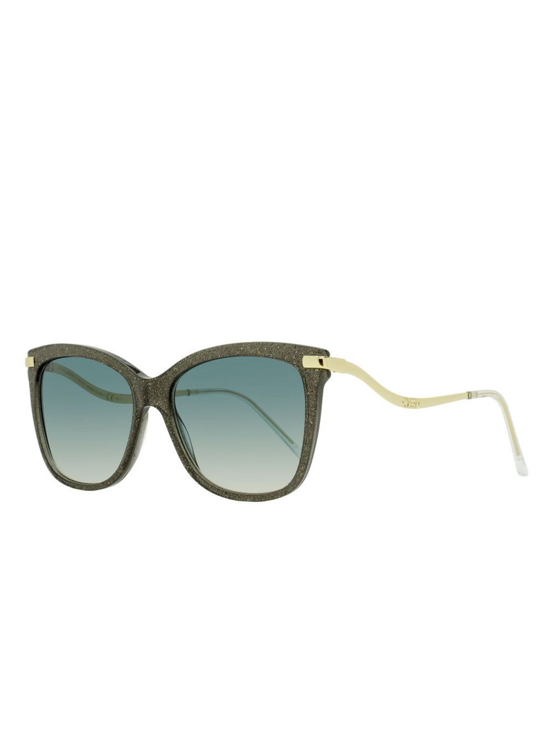 JIMMY CHOO Steff glitter-effect sunglasses outlook