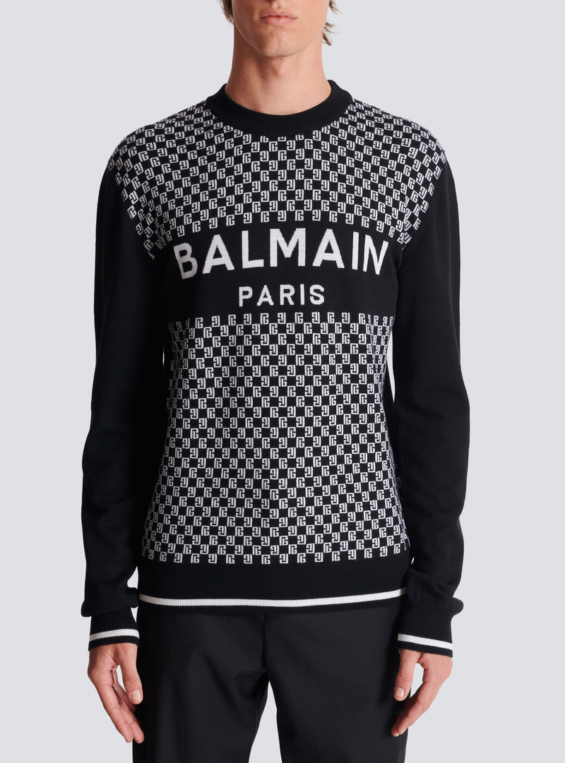 Balmain mini monogram jumper 5