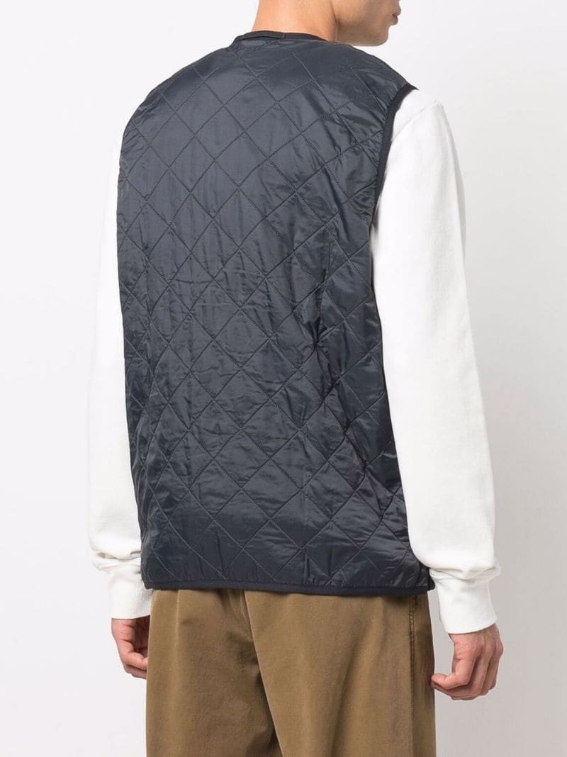 quilted pouch-pocket gilet - 4