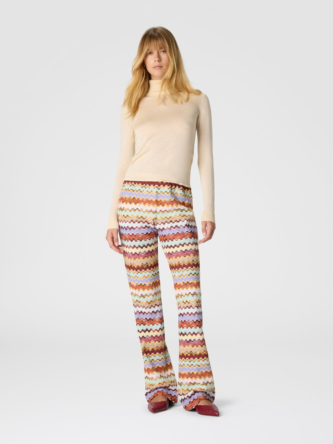 Raschel flared pants - 2