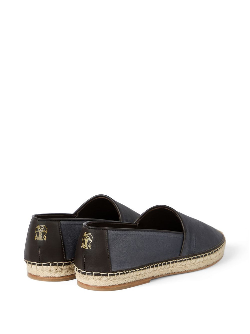grained-calfskin espadrilles with piping 3