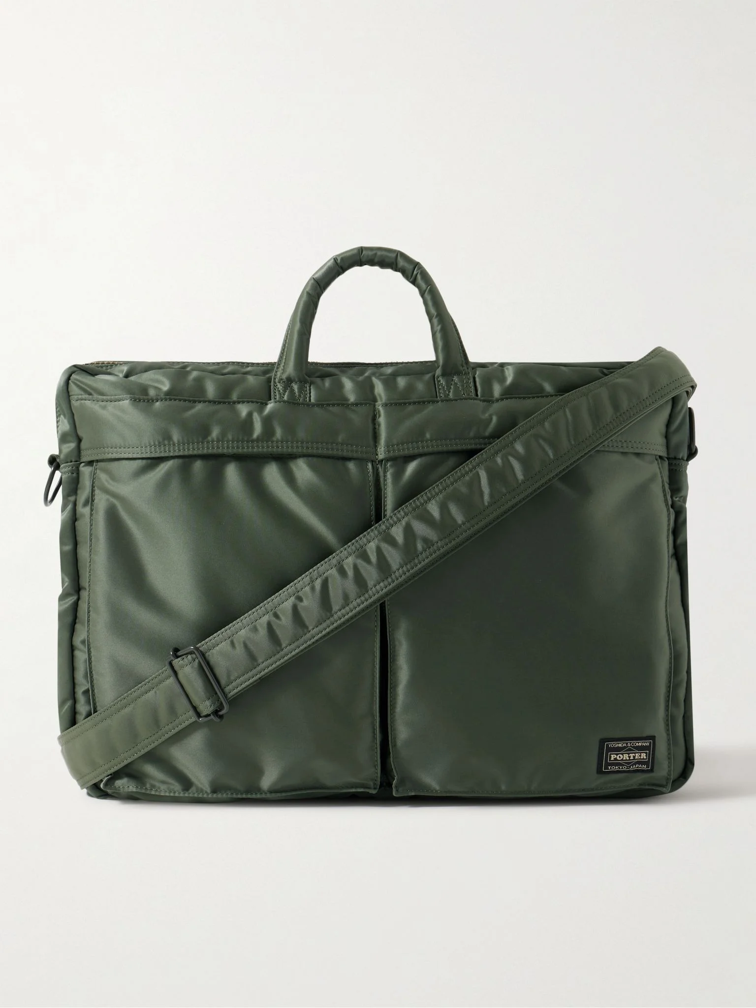 Tanker 2Way Nylon-Twill Briefcase Green - 1